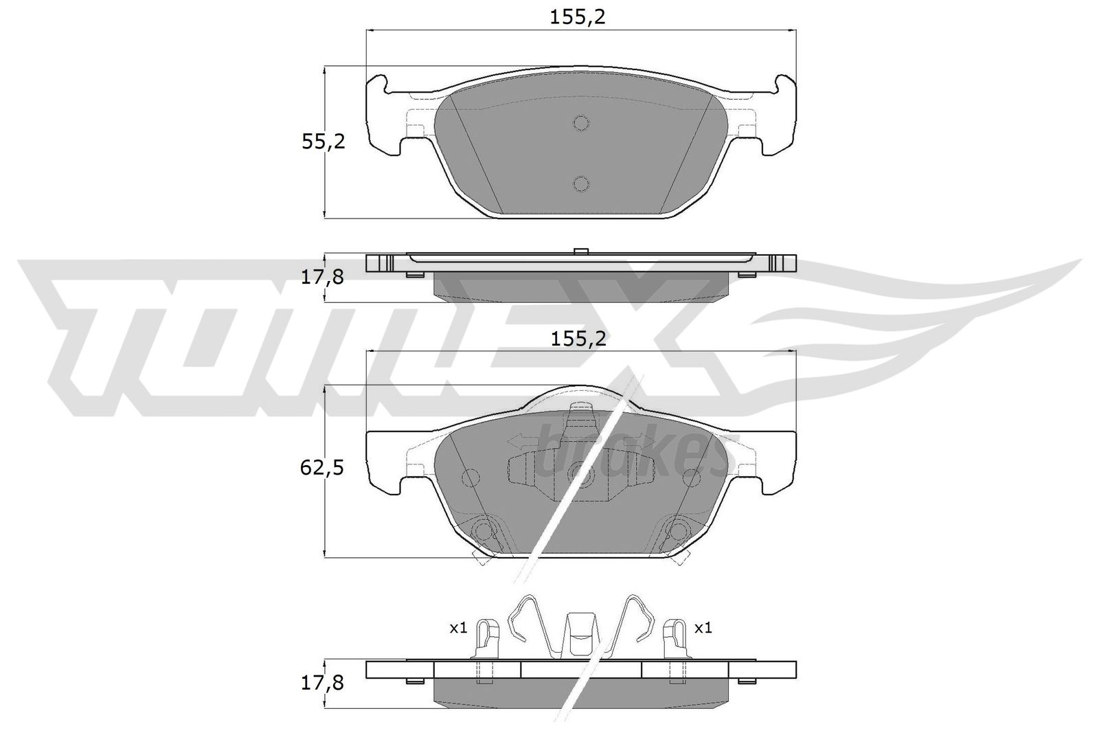 TOMEX Brakes TX 17-51 Sada...